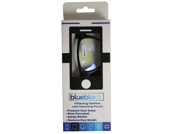 Bulk Buys GR344 — Premium Blue Light Blocking Glasses for Screen Users