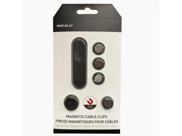 bulk buys DD536 - Macally Magnetic Cable Organizer with Four Clips