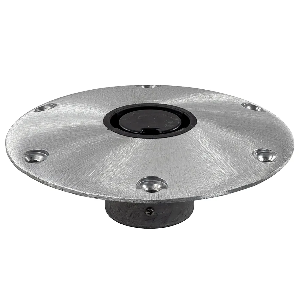 SPRINGFIELD 1300750-1 — Plug-In 9" Round Base for 2-3/8" Post - Satin Finish