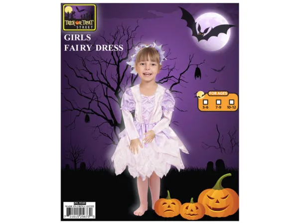 bulk buys OT552 - Girls Fairy Headbands and Dress Costume Set