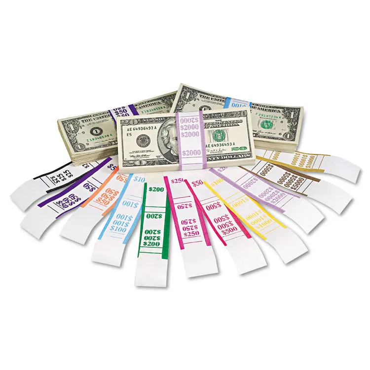 PAPR PRODUCTS PQP 400250 - PAP-R Currency Straps - 1.25 Width - Total $250 in $1 Denomi