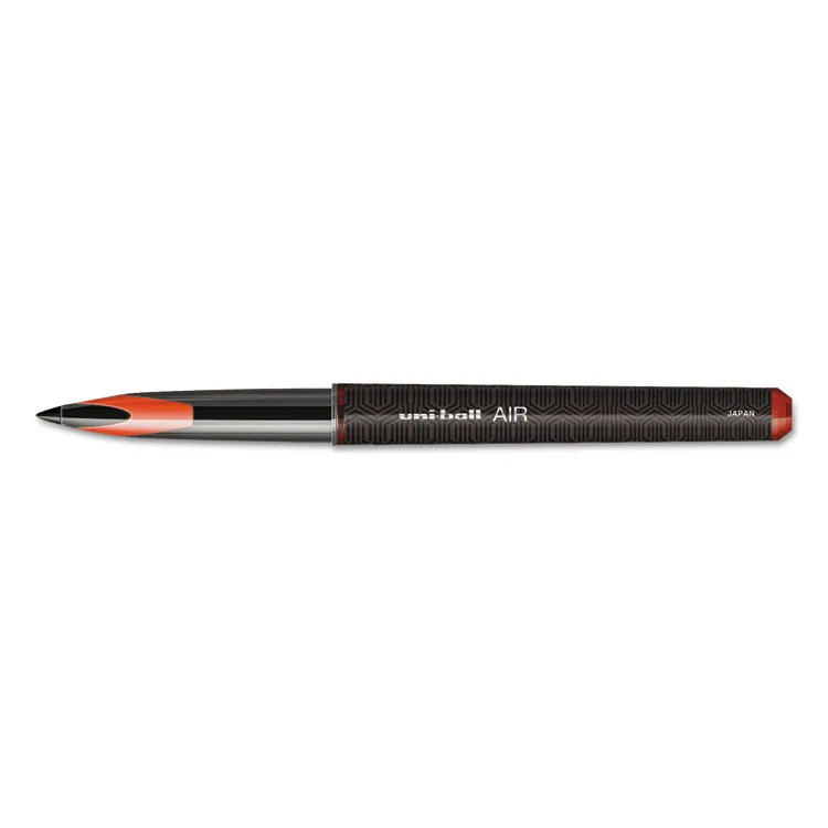 UNIBALL UBC 1927631 — uni-ball Air Porous Rollerball Pens - Medium Pen Point - 0.7 mm Pen Point Size - Conical Pen Point Style - Black - Black Barrel - 12 / Dozen