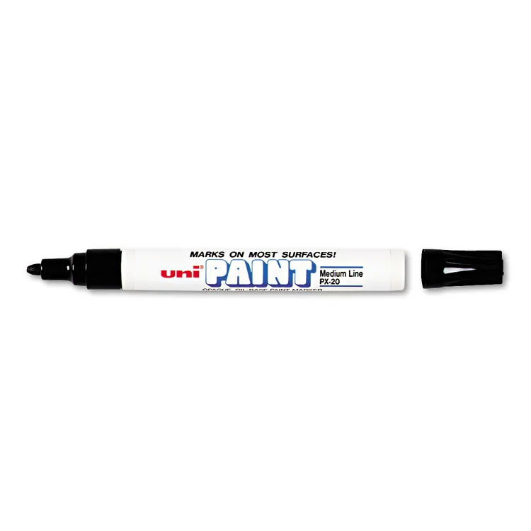 UNIBALL UBC 63713 — uni-ball Uni-Paint PX-21 Oil-Based Fine Point Marker - Fine Marker Point - White Oil Based Ink - 1 Each