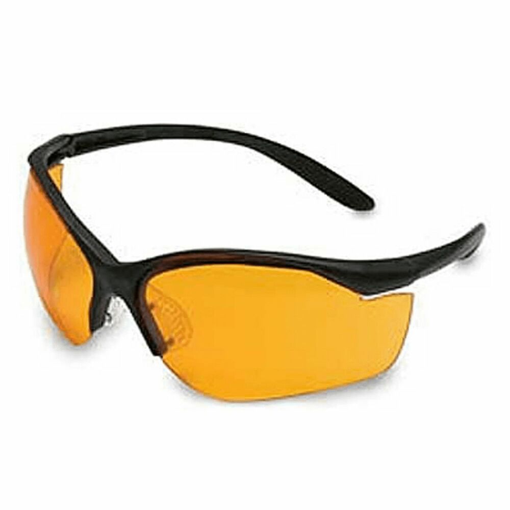 Howard Leight R-01537 - Howard Leight Vapor II Black Frame Orange Lens Anti-Fog