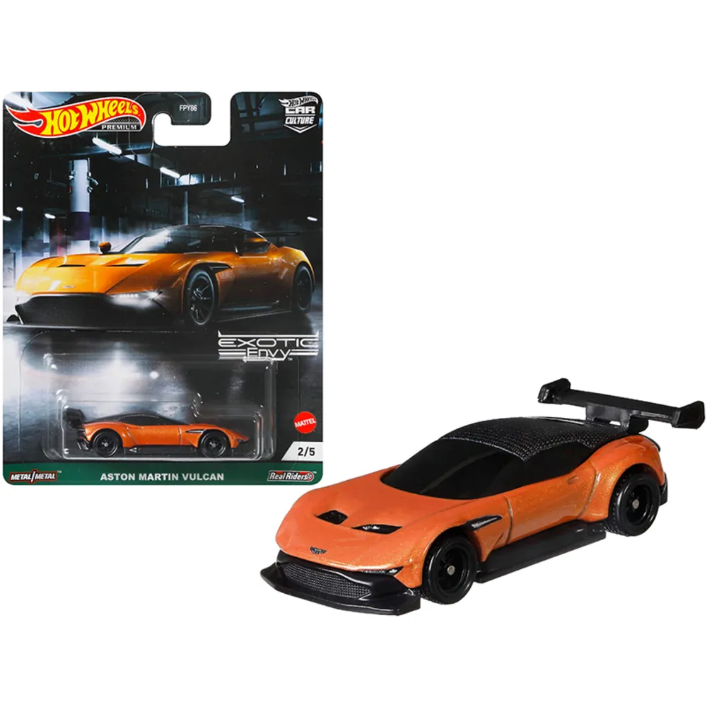 Hot Wheels GRJ77 — Aston Martin Vulcan Orange Diecast Model by Hot Wheels