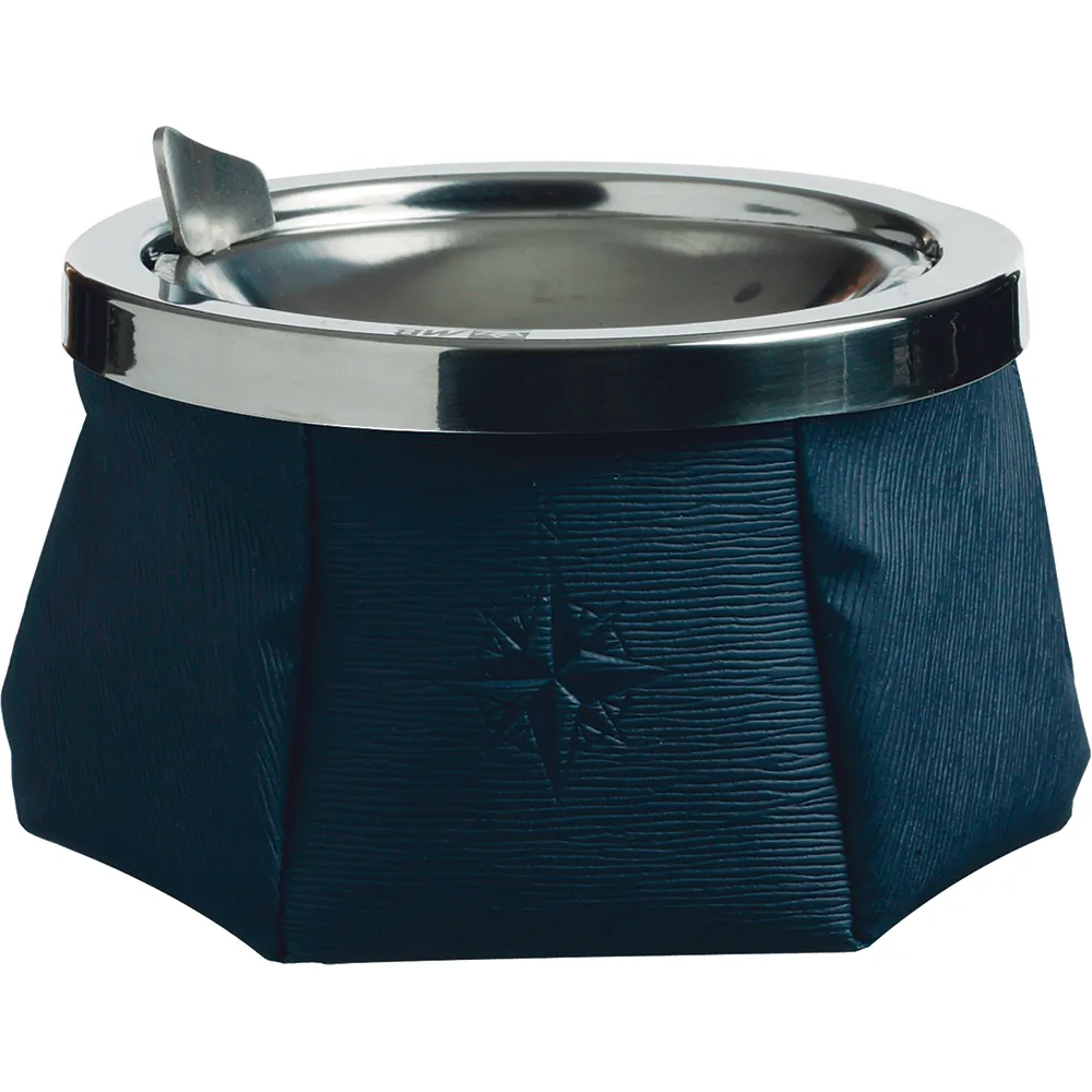 Marine Business 30101 - Navy Blue Windproof Ashtray with Lid for Outdoor Use
