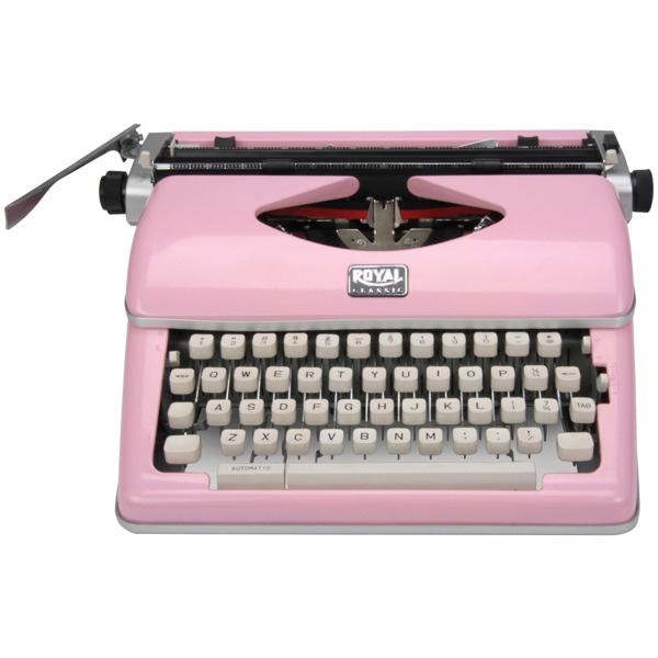 ADLER ROYAL 79105Y - CLASSIC PINK TYPEWRITER