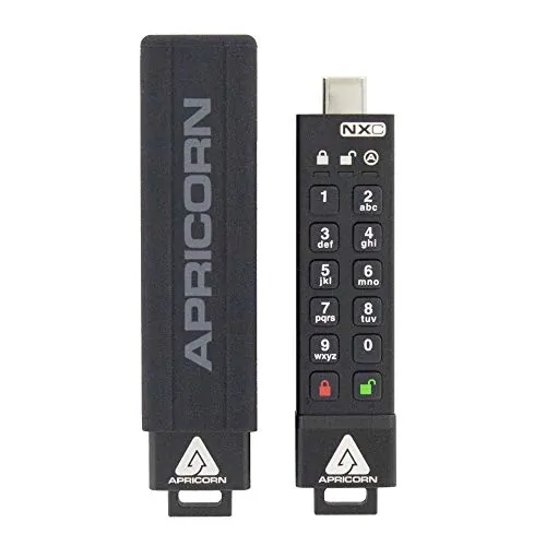 Apricorn ASK3-NXC-32GB - 32GB Secure USB Drive with AES XTS Hardware Encryption