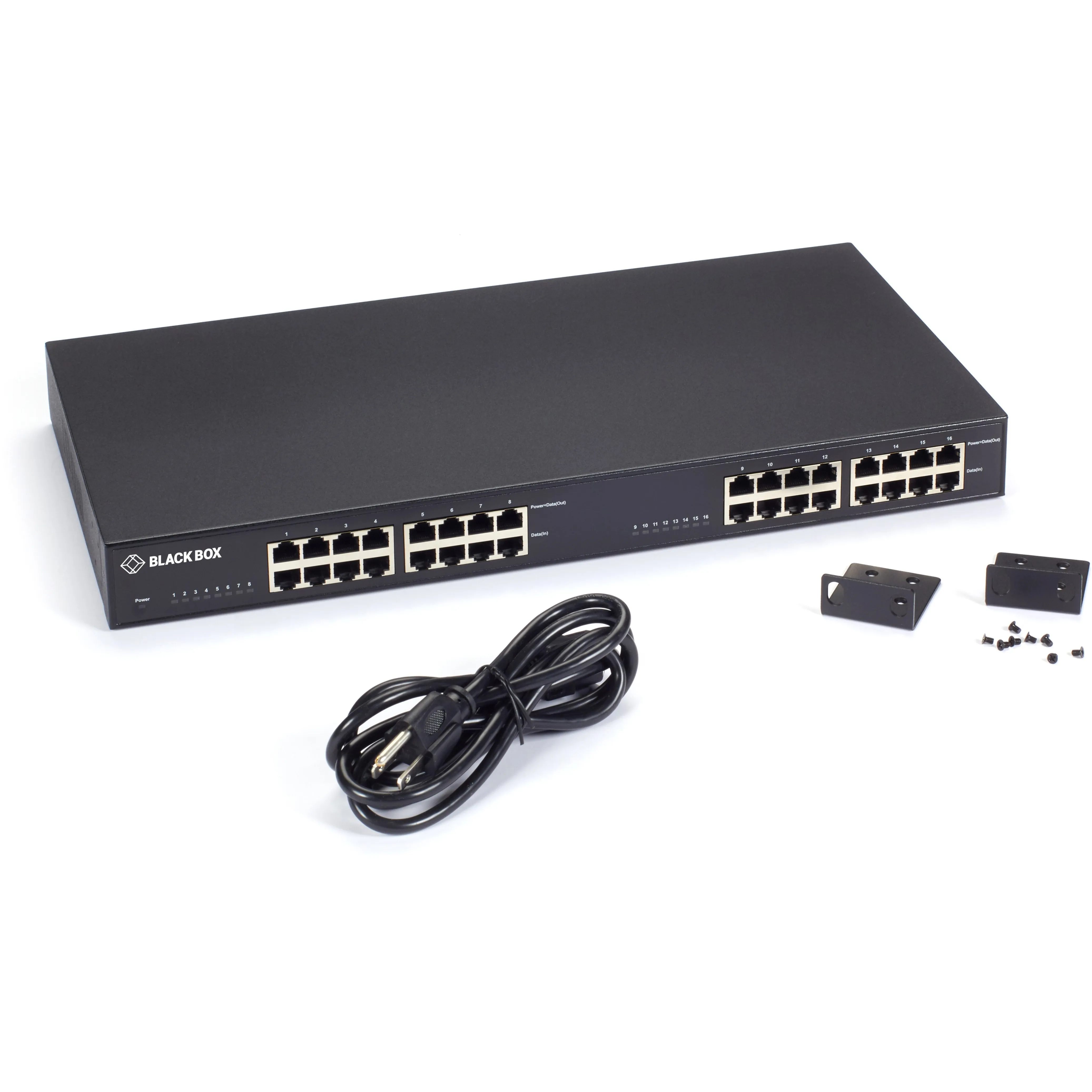 BLACK BOX CORPORATION LPJ016A-T-R2 — THE BLACK BOX POE+ MIDSPAN INJECTORS ARE USED IN ENTERPRISE APPLICATIONS TO POWE