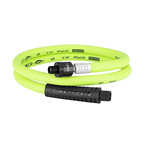 FLEXZILLA HFZ3804YW2B — Flexzilla 3/8in x 4ft Whip Hose with Ball Swivel Connection