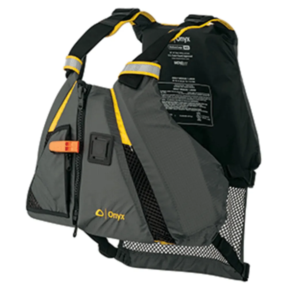 Onyx Outdoor 122200-300-040-18 - Onyx MoveVent Dynamic Paddle Sports Vest - ML - YellowGrey