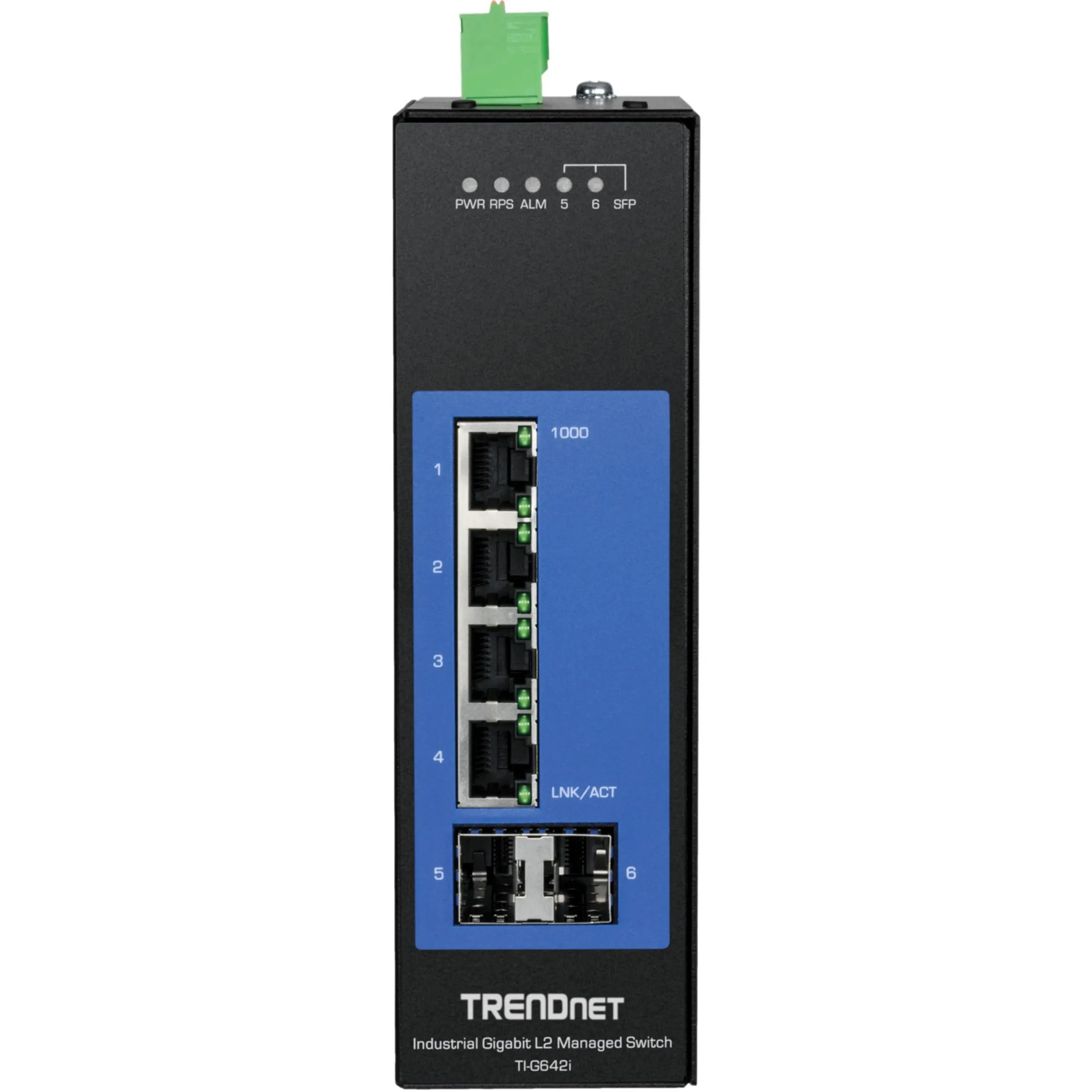 TRENDNET TI-G642I — 6-PORT INDUSTRIAL GIGABIT L2 MANAGED DIN-RAIL SWITCH