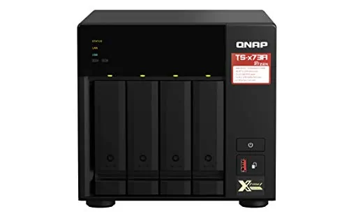QNAP TS-473A-8G-US — QNAP DESKTOP 4-BAY NAS/ISCSI IP-SAN, AMD RYZEN V1000 SERIES V1500B 4C/8T 2.2 GHZ