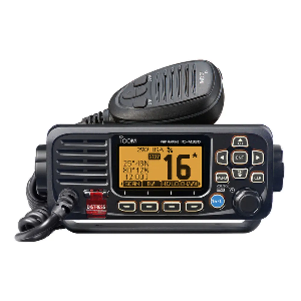 Icom M330G Black — Icom M330 VHF Radio with GPS - Compact Design - Black