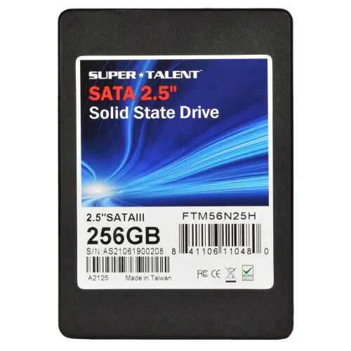 Super Talent FTM56N325H — Super Talent FTM56N325H 256GB SATA/300 2.5 TLC Solid State Drive(SSD)