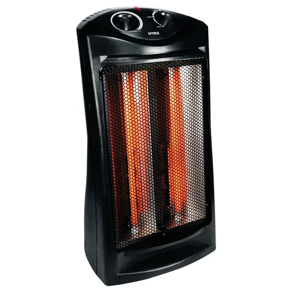 OPTIMUS H-5235 — Optimus Fan Forced Tower Quartz Heater with Thermostat