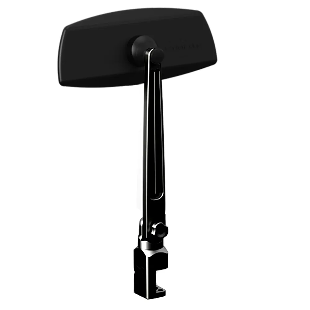 Edge P13157-200TEBBK — Black Pontoon Mirror & Bracket Kit with VR-100 Pro