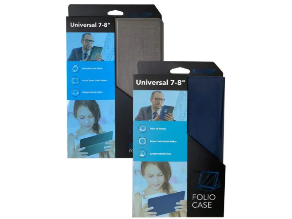 bulk buys SK251 - Universal Tablet Folio Case for 7 to 8 Tablets - Assorted Co