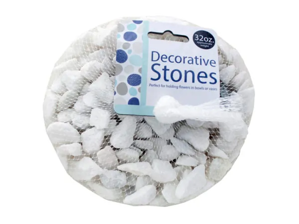 Bulk Buys GV206 — Assorted Decorative White Stones for Home Decor