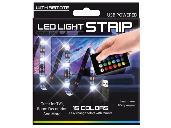 Bulk Buys GE550 — Multicolor LED Light Strip with Remote Control