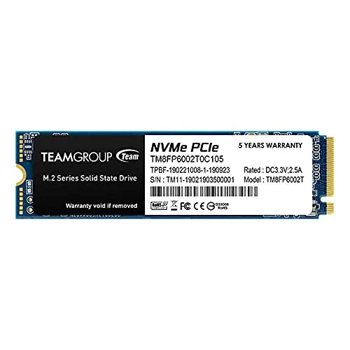 Team Group Inc TM8FP6002T0C101 — TEAMGROUP  MP33 M.2 2280 2TB PCIE 3.0 X4 WITH NVME 1.3 3D NAND INTERNAL SOLID ST