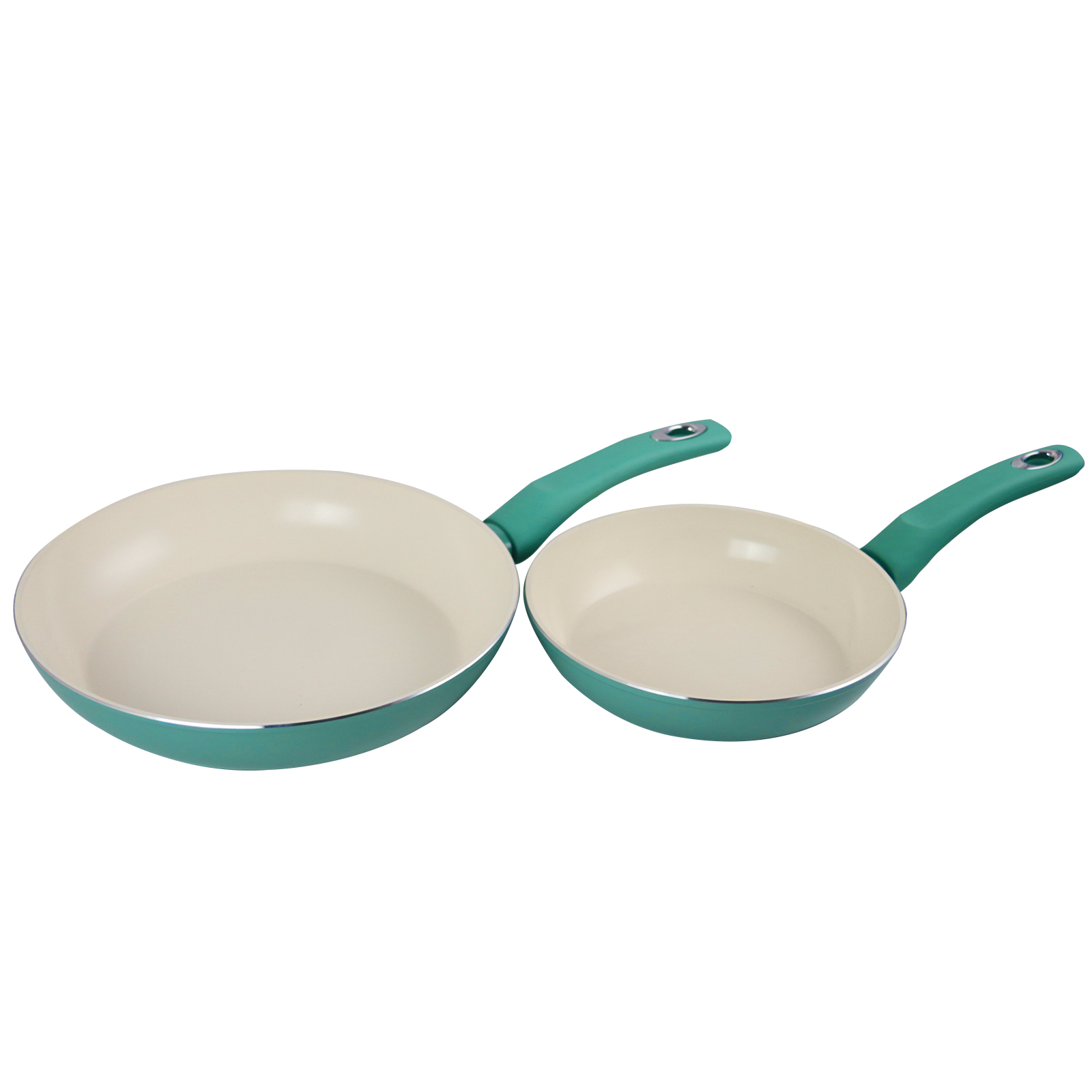 Gibson 123883.02 - Gibson Home Plaza Cafe 2 Piece Aluminum Frying Pan Set with 