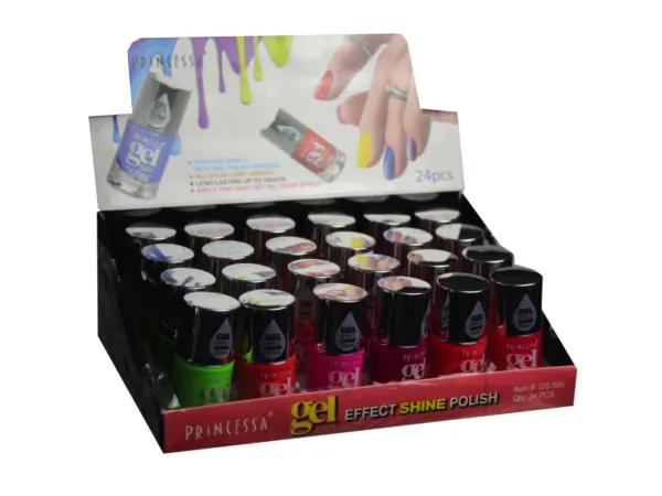 Bulk Buys MK388 — Ultra Neon Gel Nail Polish - Assorted Colors Display