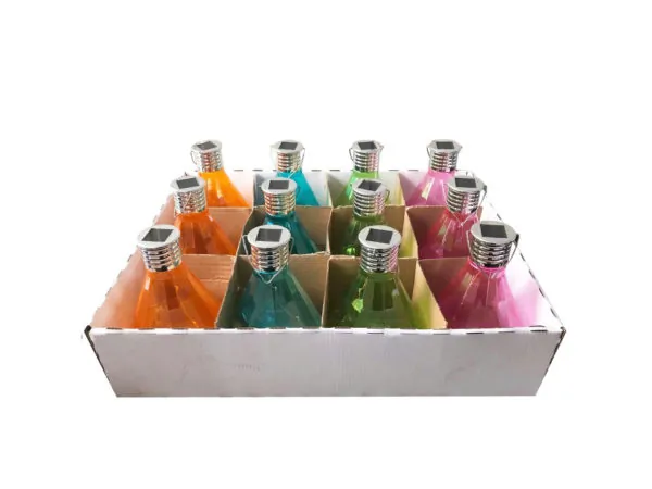 Bulk Buys GE613 — Colorful Solar Powered Hanging Lightbulbs for Outdoor Decor