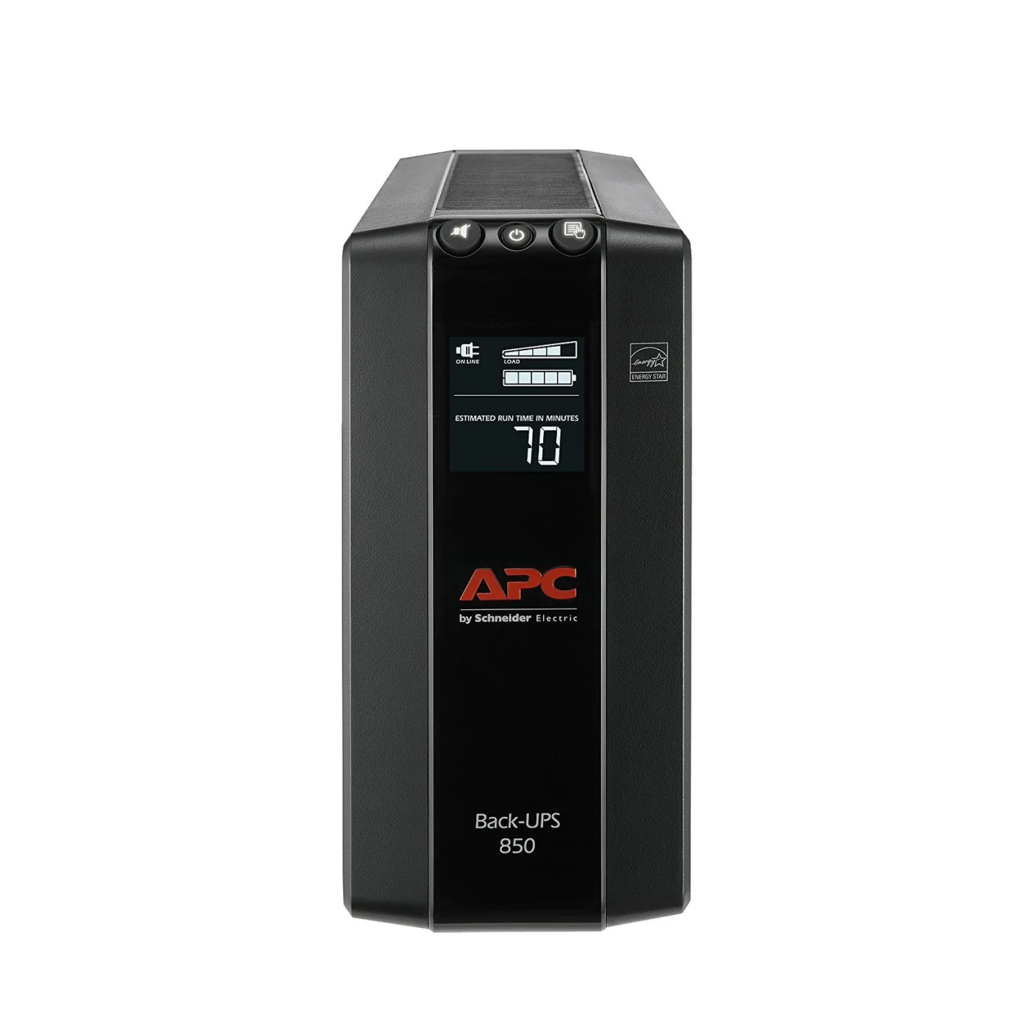 APC - Schneider Electric BX850M — BX850M - APC BACK-UPS 850, COMPACT TOWER, 850VA, 120V, AVR, LCD, 4 NEMA 5-15R,4