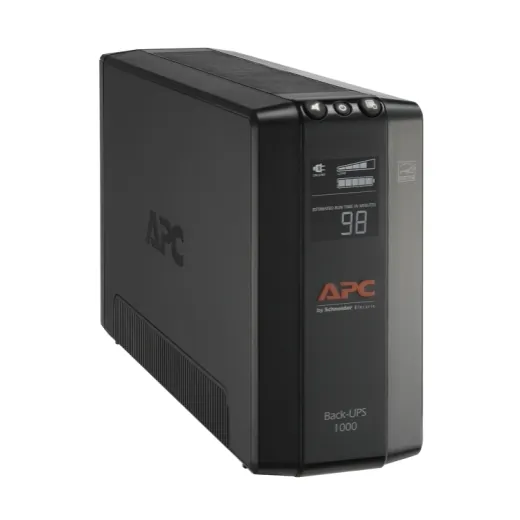 APC - Schneider Electric BX1000M — APC Back UPS Pro BX1000M BX 1000VA 8 Outlets AVR LCD interface