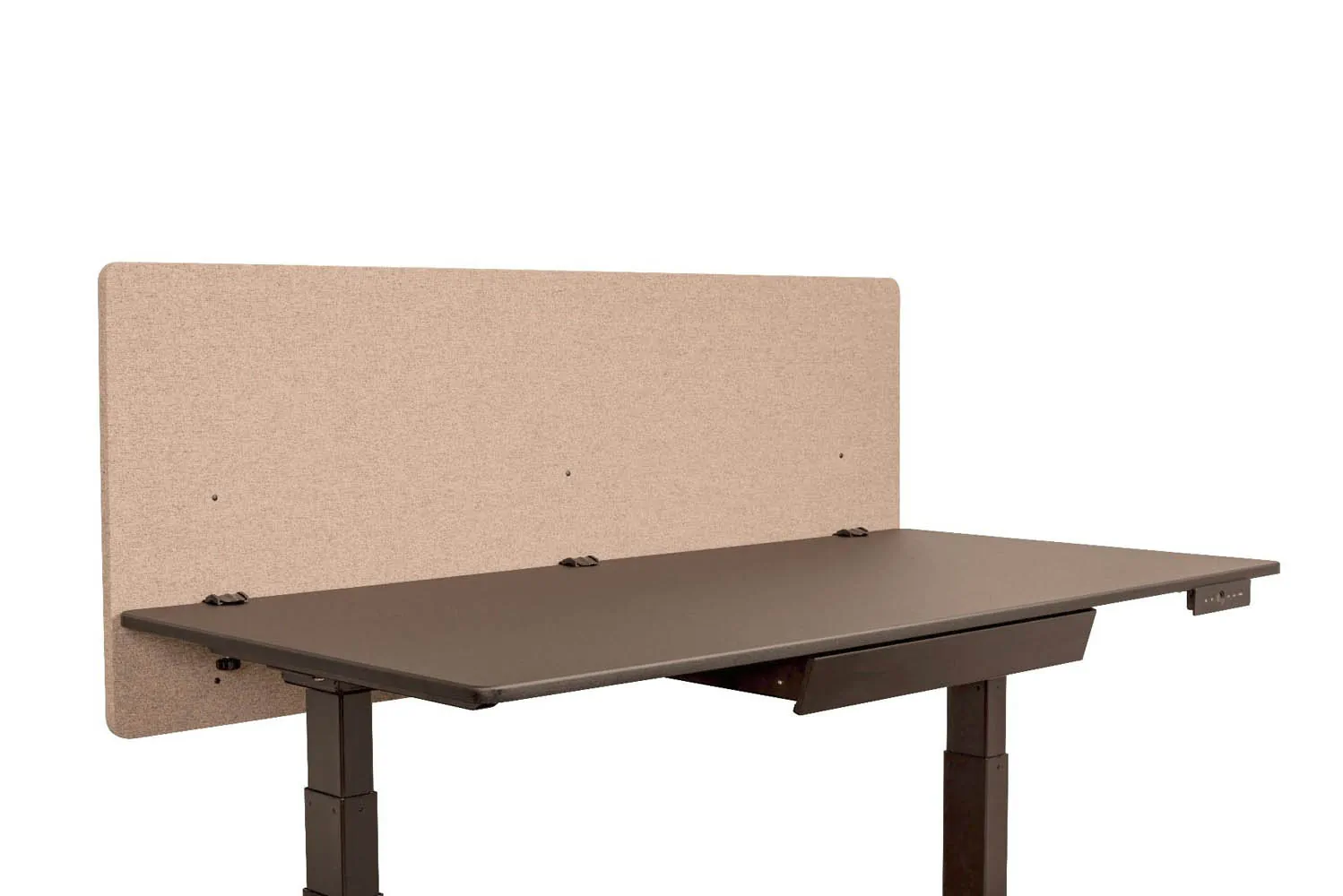 Luxor RCLM6024MG — Misty Gray 60W x 24H Desktop Privacy Panel