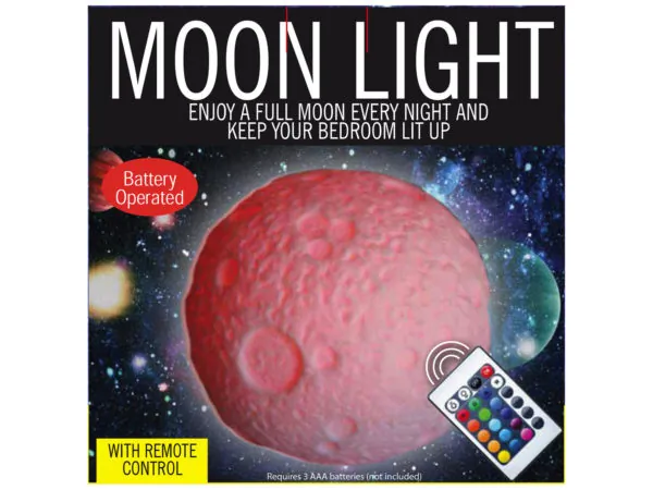 Bulk Buys MT814 — Color-Changing Battery Operated Moon Light