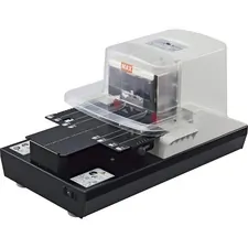 MAX USA 1049554 — MAX Electronic Stapler - 100 Sheets Capacity - Black, White