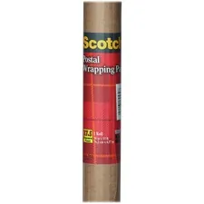 3M MMM 7900 — Scotch Postal Wrapping Paper - 30 Width x 15 ft Length - 60 lb Paper Weight - Kraft - Brown