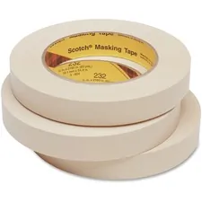 3M MMM 23212 — Scotch High-Performance Masking Tape - 60.15 yd Length x 0.47 Width - 6.3 mil Thickness - 3 Core - Rubber Backing - 1 / Roll - Tan