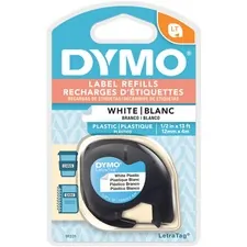 Newell Brands DYM 91331 — Dymo LetraTag Label Maker Tape Cartridge - 1/2 Width - Direct Thermal - White - Polyester - 1 Each