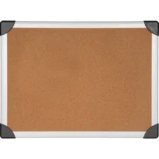 Lorell LLR 19192 — Lorell Mounting Aluminum Frame Corkboards - 36 Height x 48 Width - Cork Surface - Laminated, Resist Warping, Durable, Resilient - Aluminum Frame - 1 Each