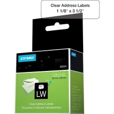 Newell Brands 30254 — CLEAR & COLOR ADDRESS LABELS - 130 LABELS. SIZE: 1-1/8IN X 3-1/2IN