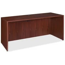 Lorell LLR 69377 — Lorell Essentials Credenza Shell - 66.1 x 23.6 x 29.5 x 1 - Finish: Laminate, Mahogany
