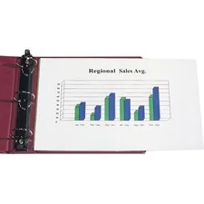 C-LINE CLI 62237 — C-Line Panoramic Fold-Out Heavyweight Poly Sheet Protectors - Clear, Center Loading, 11 x 8-1/2, 25/BX, 62237
