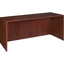 Lorell LLR 69378 — Lorell Essentials Credenza Shell - 59 x 23.6 x 29.5 x 1 - Finish: Laminate, Mahogany