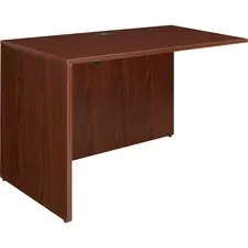 Lorell LLR 69388 — Lorell Essentials Rectangular Return - 41.6 x 23.6 x 29.5 - Finish: Laminate, Mahogany