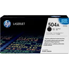 HP CE250A — HP 504A (CE250A) Toner Cartridge - Single Pack - Laser - 5000 Pages - Black - 1 Each