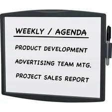 FELLOWES 75905 — PLASTIC PA DRY ERASE BOARD - DARK GRAPHI