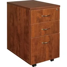 Lorell LLR 69430 — Lorell Essentials Pedestal - 3-Drawer - 15.8 x 22 x 28.4 x 1 - 3 x Box Drawer(s), File Drawer(s) - Finish: Cherry, Laminate