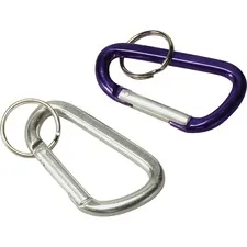 BAUMGARTENS BAU 41020 — Baumgartens 3 Carabiner Key Ring - Aluminum - 1 Each - Assorted