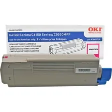 OKIDATA 43865718 — OKI MAGENTA TONER FOR C6150N, C6150DN, C6150DTN, C6150HDN, MC560N, MC560N PLUS,