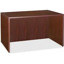 Lorell LLR 69375 — Lorell Essentials Desk - 47.3 x 23.6 x 29.5 - Finish: Laminate, Mahogany
