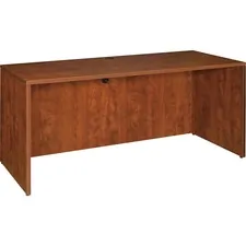 Lorell LLR 69413 — Lorell Essentials Credenza Shell - 66.1 x 23.6 x 29.5 - Finish: Cherry, Laminate