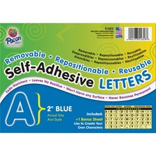 PACON CORPORATION PAC 51653 - Pacon Reusable Self-Adhesive Letters - (Uppercase Letters, N